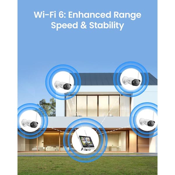 ZOSI WiFi 6 8-Channel 2K 2TB NVR Home Security Camera System with