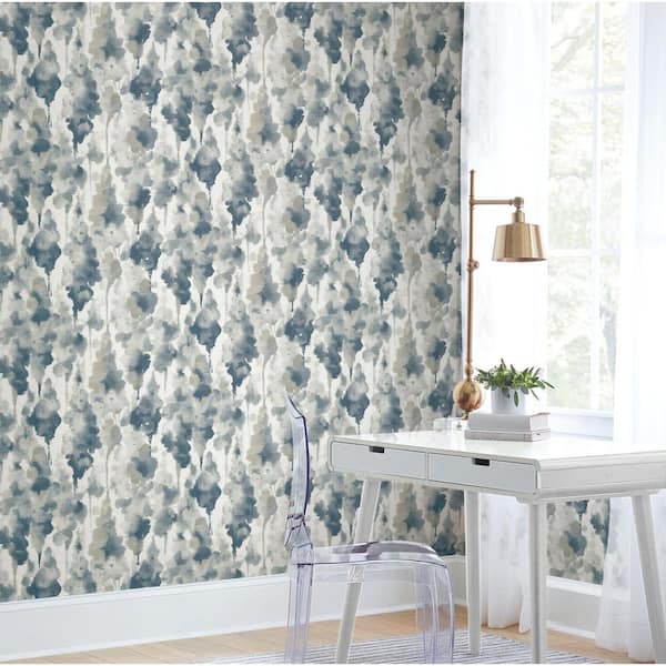 Blue Mirage Navy Peel and Stick Wallpaper
