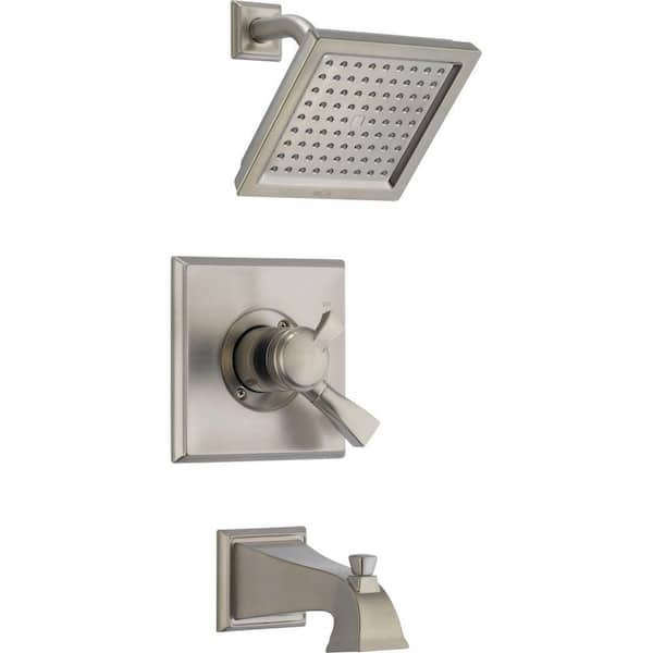 Delta Dryden 1-Handle Tub and Shower Faucet Trim Kit in Stainless (Valve Not Included)