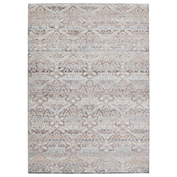 Jaipur Living Abrielle Light Gray/Light Blue 5 ft.3 in. x 8 ft. Damask Rectangle Area Rug