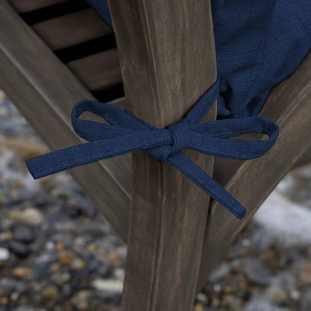48 x 18 Sapphire Blue Eco-Friendly Tufted Outdoor Bench Cushion