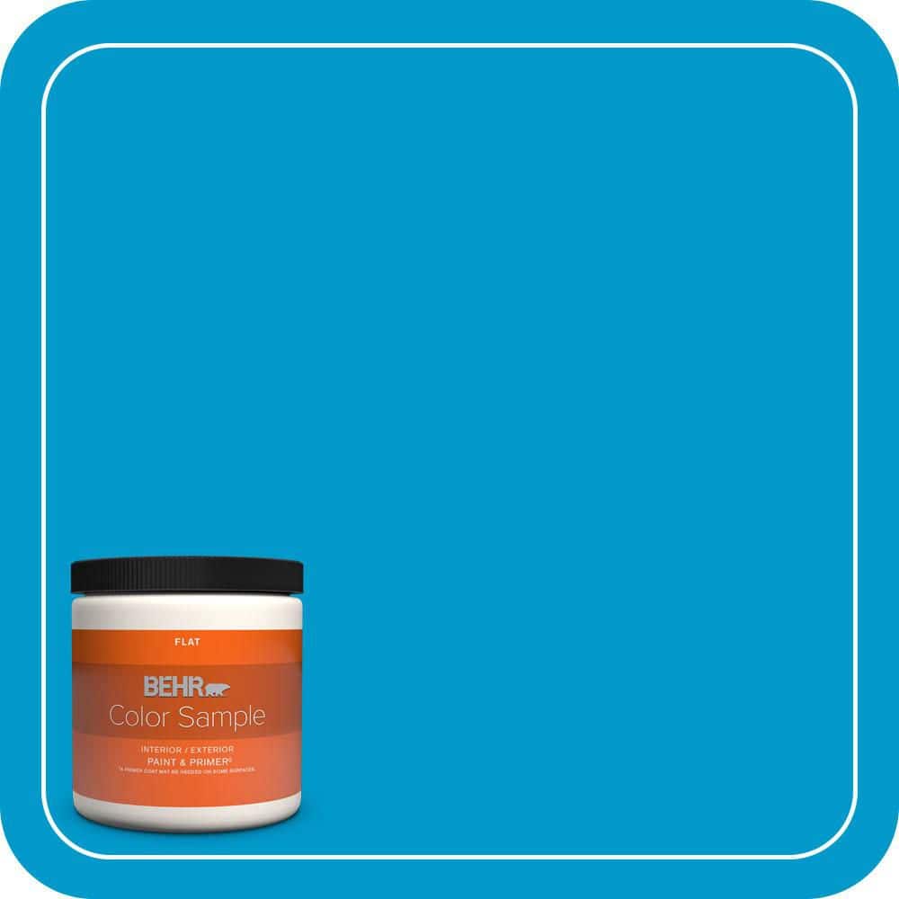 8 oz. #550B-6 Isle of Capri Flat Interior/Exterior Paint & Primer Color Sample price history on PriceWatchPro
