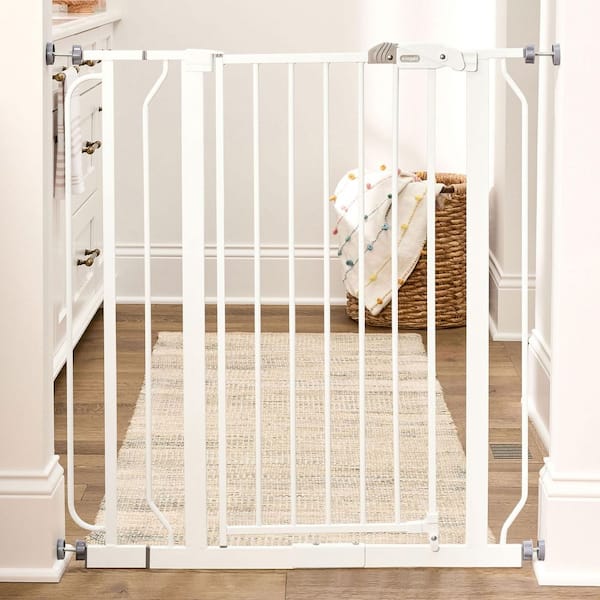 36 in. Extra Tall Easy Step Baby Gate, Fits 29 in. - 36.5 in., Pressure Mounted, White