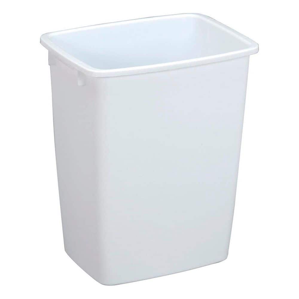 Rubbermaid Open Top Wastebasket, Bathroom Trash Can, 36 Qt White