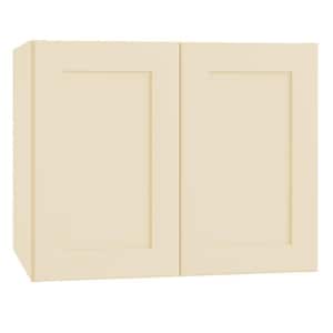 Newport Cream Painted Plywood Shaker Assembled Wall Kitchen Cabinet Soft Close 30 in W x 24 in D x 24 in H