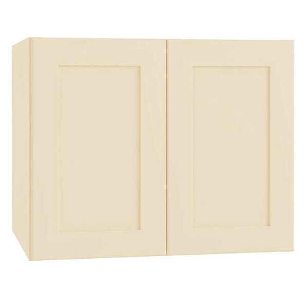 Home Decorators Collection Newport Cream Painted Plywood Shaker Assembled Wall Kitchen