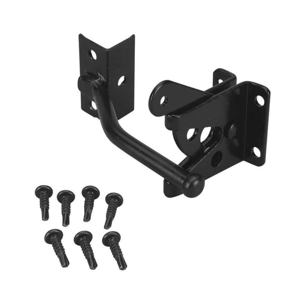 Everbilt Black Extra Heavy-Duty Gate Flip Latch 20474 - The Home Depot