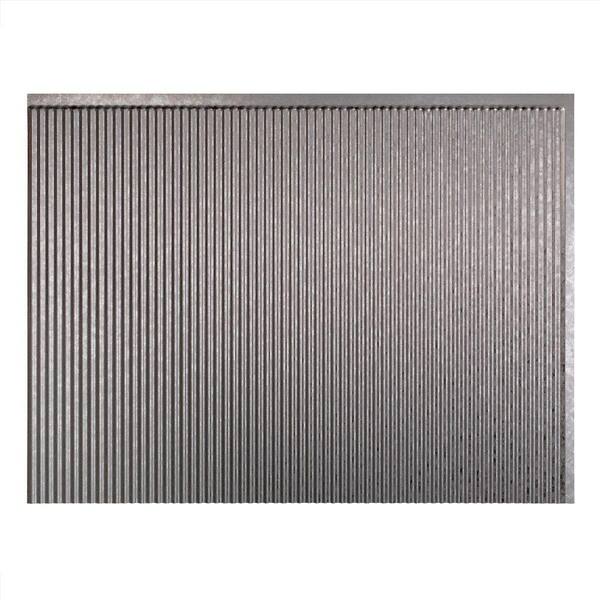 Fasade 18.25 in. x 24.25 in Galvanized Steel. Rib PVC Decorative Backsplash Panel