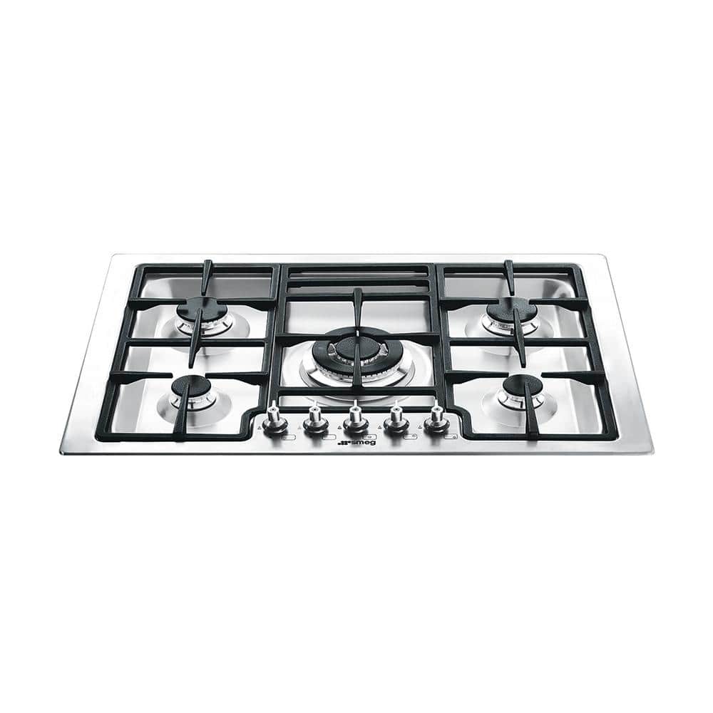 smeg Classic Series 30" Gas Cooktop. 5 Burners. Stainless Steel PGFU30X The Home Depot