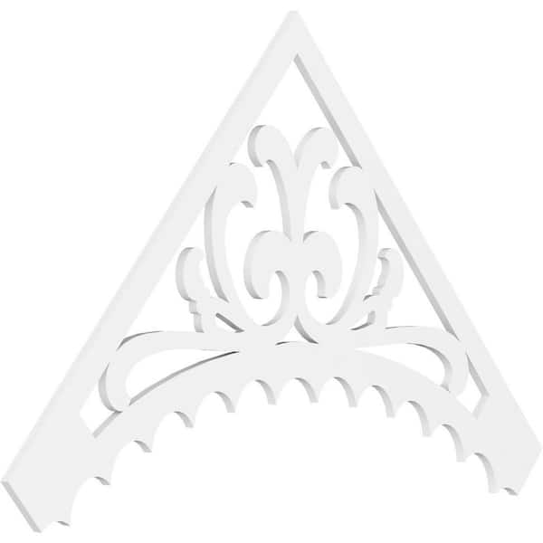Ekena Millwork Genova 1 in. D x 42 in. W x 72 in. L Signature Urethane Gable Pediment