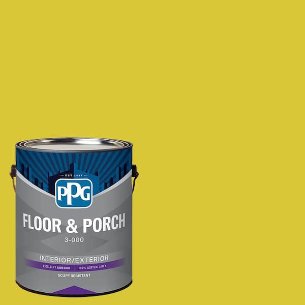 PPG 1 gal. PPG1216-7 Gone Giddy Satin Interior/Exterior Floor and Porch Paint
