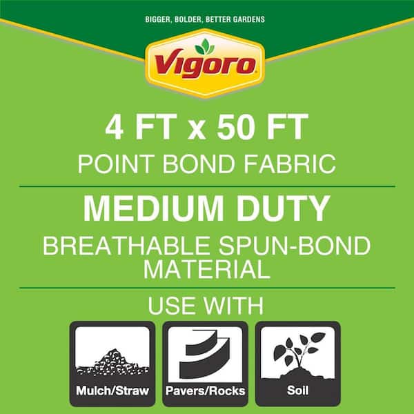 4 ft. x 50 ft. Medium Duty Point Bond Landscape Fabric
