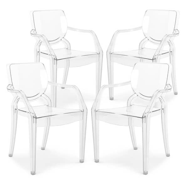 EDGEMOD Avery Kids Clear Dining Armchair (Set of 4)