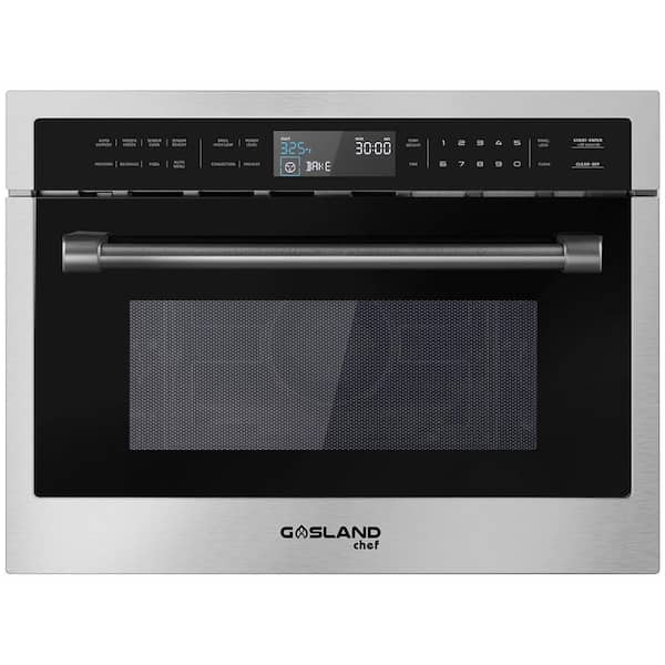 GASLAND Chef 23.4 in. W 1.6 cu. ft. 1000-Watt Built-In Microwave in Stainless Steel