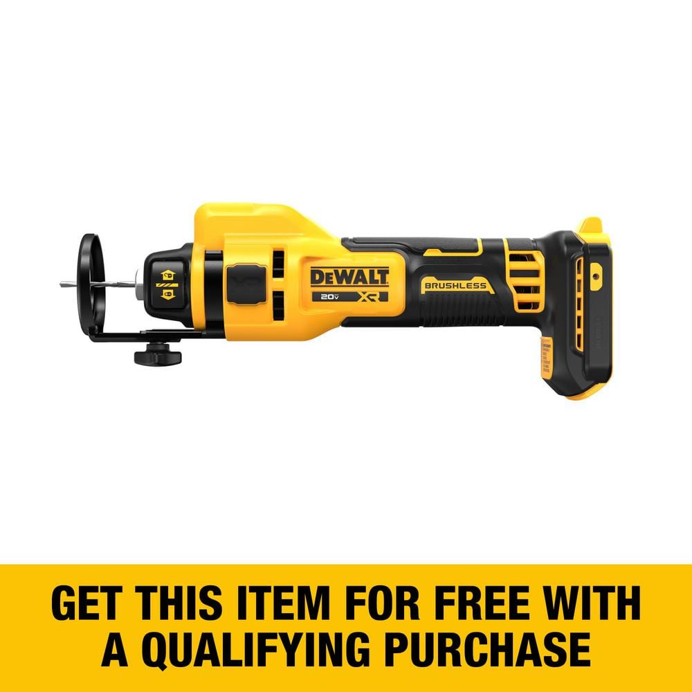 DEWALT XR 20V Lithium-Ion Cordless Rotary Drywall Cut-Out Tool (Tool Only)