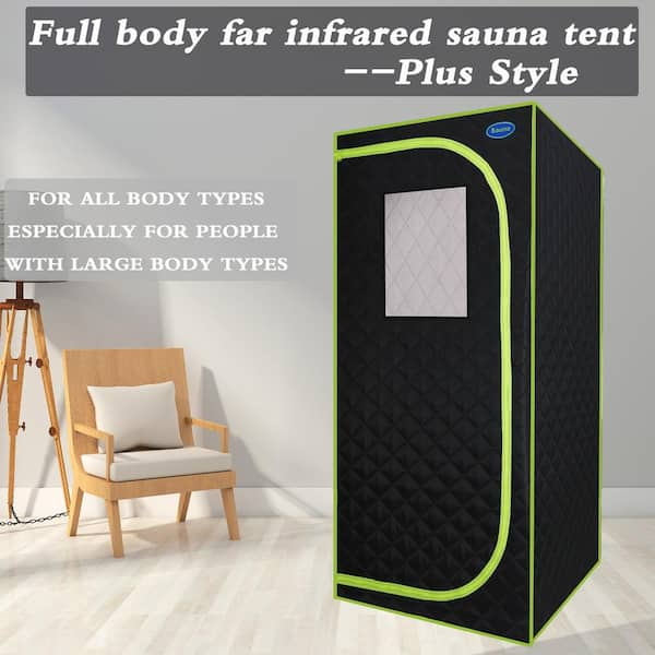 1-Person Far Infrared Full-body Sauna Tent Plus type for Spa Detox 