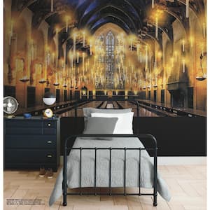 Harry Potter Great Hall Multicolor Peel and Stick Matte Vinyl Mural 63 sq. ft.