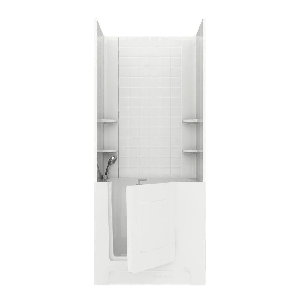 NOVA Heated Rampart 3.3 ft. Walk-in Non-Whirlpool Bathtub with 4 in. Tile E