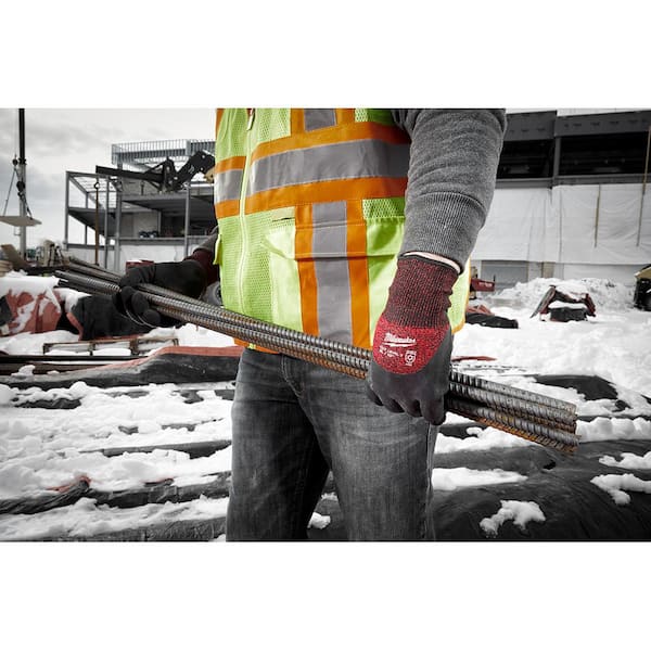 Milwaukee X-Large Red Latex Level 1 Cut Resistant Insulated Winter Dipped Work  Gloves 48-22-8913 - The Home Depot