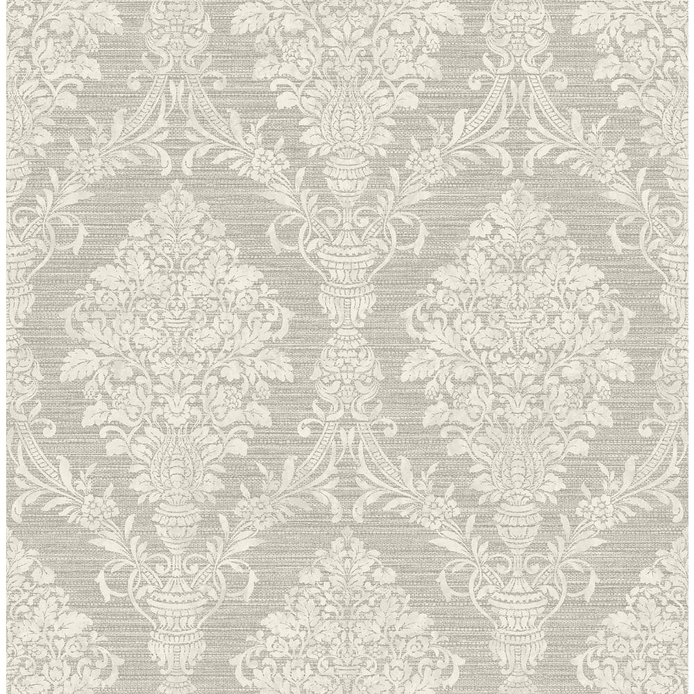Glamour Damask Grey and Beige Paper Non Pasted Strippable Wallpaper Roll (Cover 56.05 sq. ft.) price history on PriceWatchPro