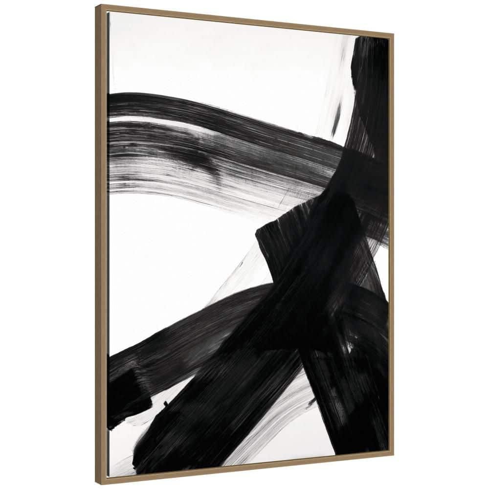 "Sylvie ""Black Mark No. 2"" by Amy Lighthall Abstract Framed Art Print 38 in. x 28 in." price history on PriceWatchPro