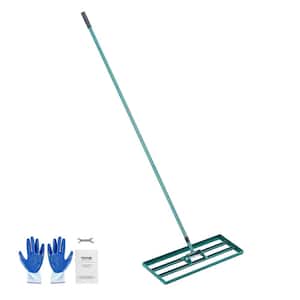 Lawn Leveling Rake 30 in. x 10 in. Level Lawn Tool Heavy-duty Lawn Leveler with 78 in. Steel Extended Handle Rake Suit