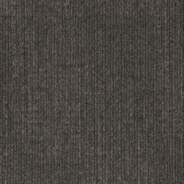Advance Single-Inside Scoop-Gray Com/Res 24 in. x 24 in. Glue-Down Carpet Tile Plank W/Cushion 1 Tiles/Case 1 sq. ft.