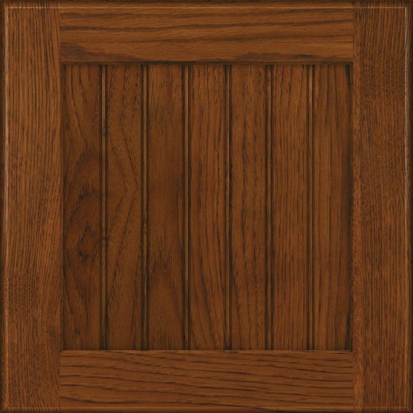 KraftMaid Wilmington 14 5/8 x 14 5/8 in. Cabinet Door Sample in Cognac