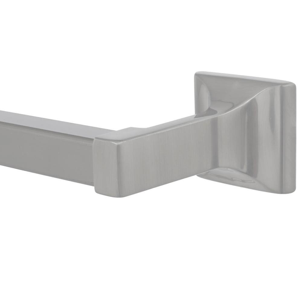 Satin Nickel 4-Piece Bathroom Accessory Kit with Towel Bar