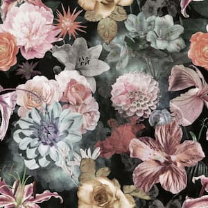 Vintage Floral Blooms Peel and Stick Wallpaper (Covers 28.29 sq. ft.)
