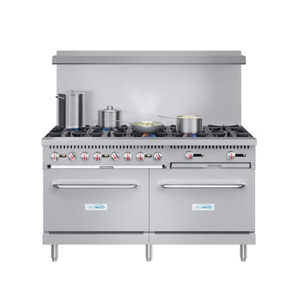 60 in. Commercial 10 Burner Natural Gas Commercial Range
