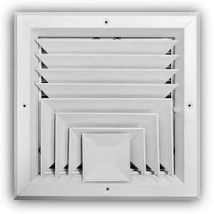 10 in. x 10 in. 3-Way Square Wall/Ceiling Register