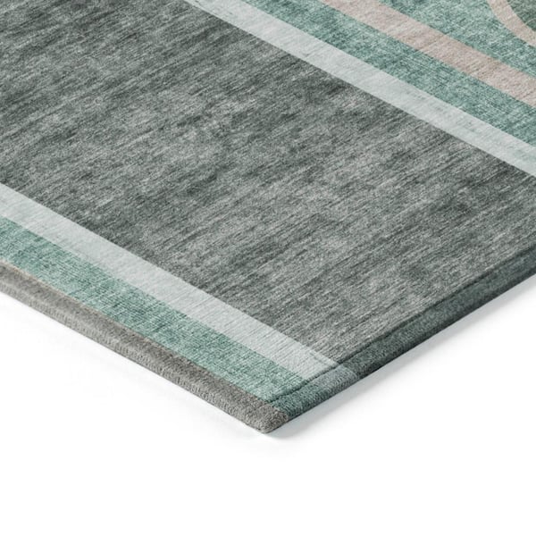 Chantille ACN532 Emerald 8 ft. x 10 ft. Machine Washable Indoor/Outdoor Geometric Area Rug