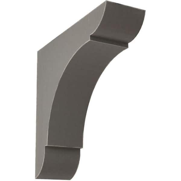 Ekena Millwork 1-3/4 in. x 6 in. x 6 in. Reclaimed Grey Small Olympic Wood Vintage Decor Bracket