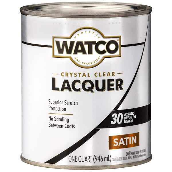 Watco 1 qt. Clear Satin Lacquer Wood Finish