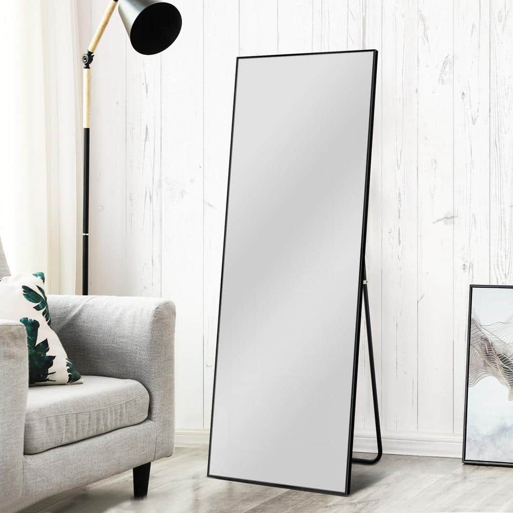 Neu Type Oversized Black Composite Modern Mirror 64 17 In H X 21 26 In W Jj00506aaf The Home Depot
