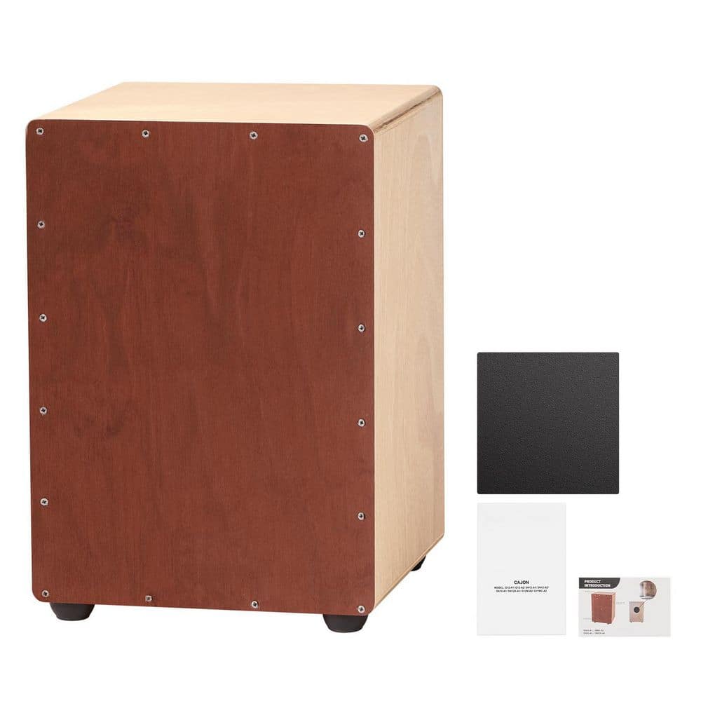 Cajon Box Drum 10 x 10 x 15 in. with Internal Snare Wires Compact and Lightweight Wooden Percussion Box Birch Wood Drum price history on PriceWatchPro