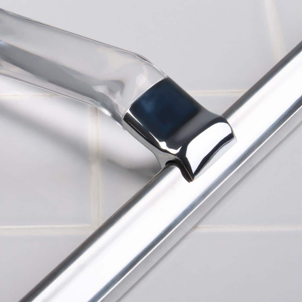10-Inch Stainless Steel Shower Squeegee with Clear Acrylic Handle