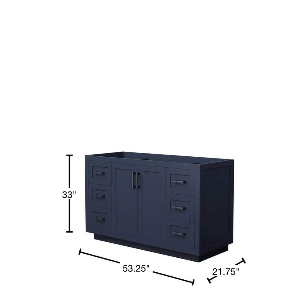Miranda 54'' Dark Blue European Shaker Single Bathroom Vanity