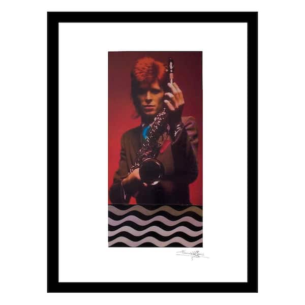 VENICE BEACH Collections David Bowie Ziggy Stardust with a Sax Vintage by Fairchild Paris 1-Piece Framed Graphic Print Abstract 18 in. x 14 in.