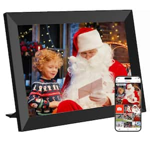 10.1 in. Black Smart WiFi Electronic Digital Picture Frame 1280 x 800 HD IPS Touch Screen with 32GB Memory and App