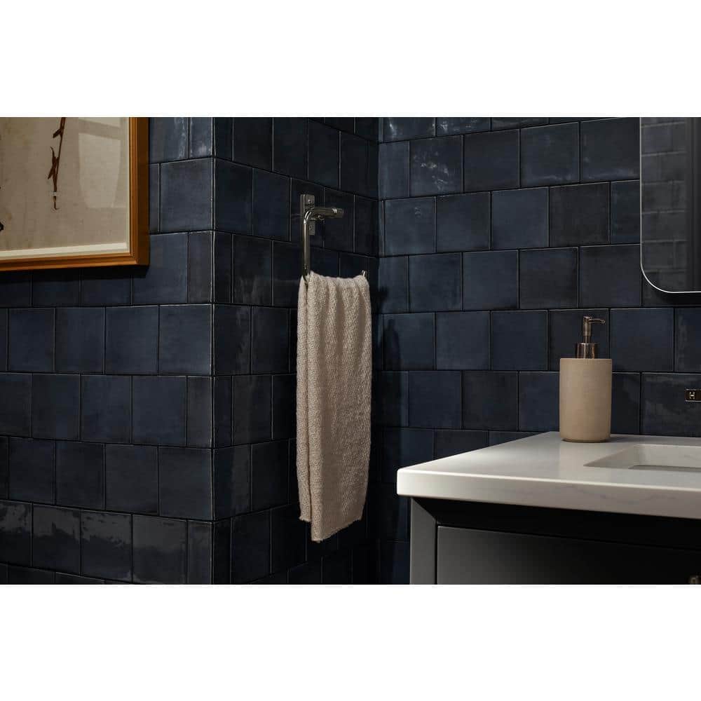 Matte Black Wall Mounted Towel Ring