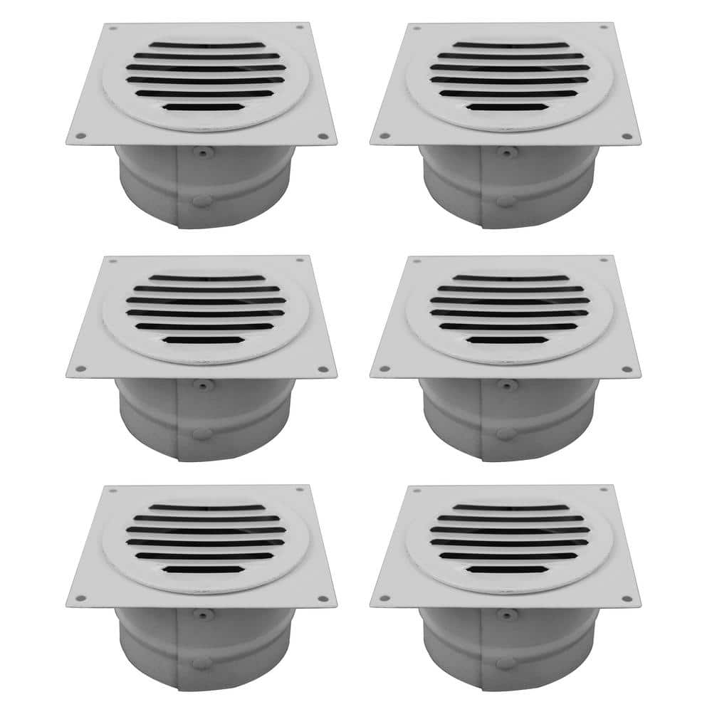 3 in. Bathroom Soffit Vent in White