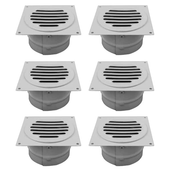 3 in. Bathroom Soffit Vent in White