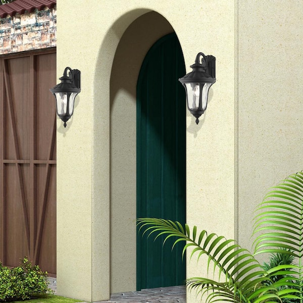 Livex Lighting Oxford 3 Light Textured Black Outdoor Post Top Lantern  7859-14 - The Home Depot