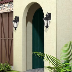 Oxford 1 Light Textured Black Outdoor Wall Sconce
