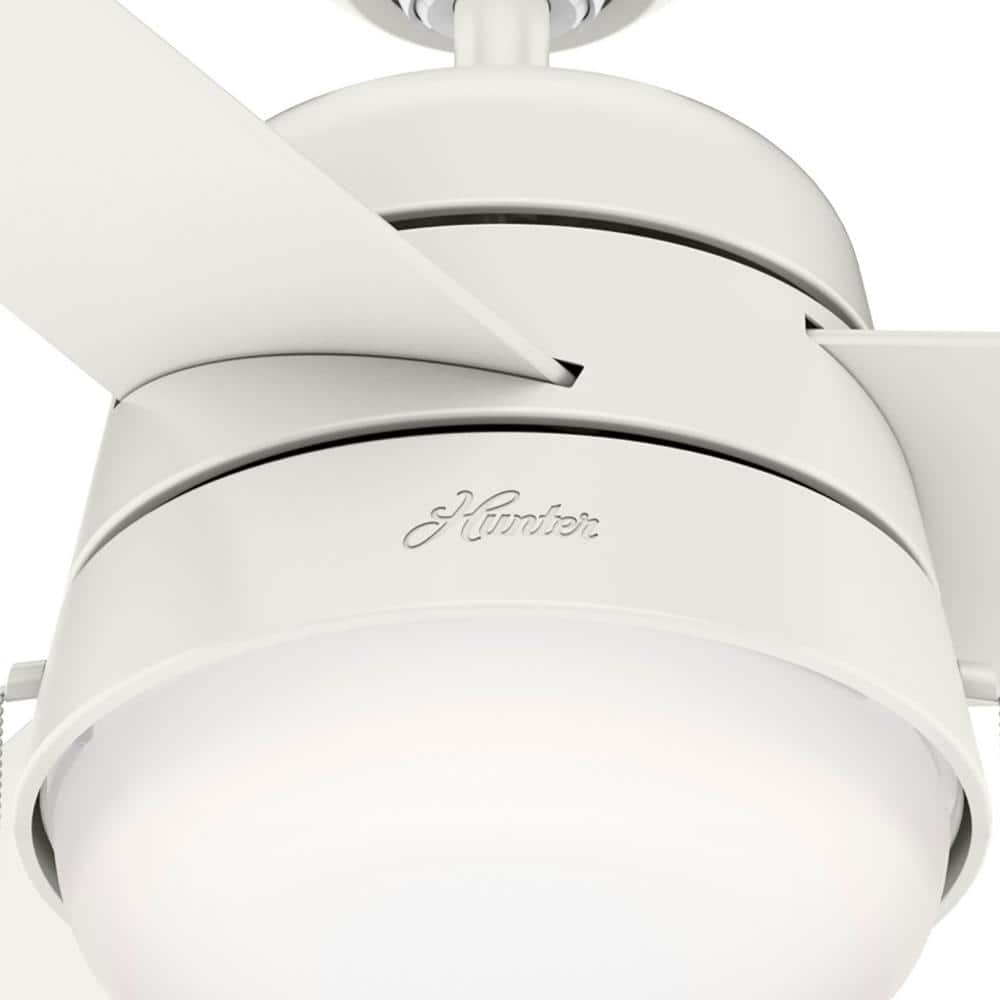 Aker 52" Fresh White 3-Blade LED Ceiling Fan with Reversible Blades
