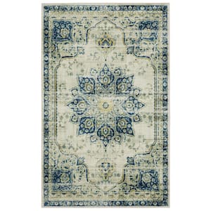 Empearal Navy 4 ft. x 6 ft. Oriental Area Rug