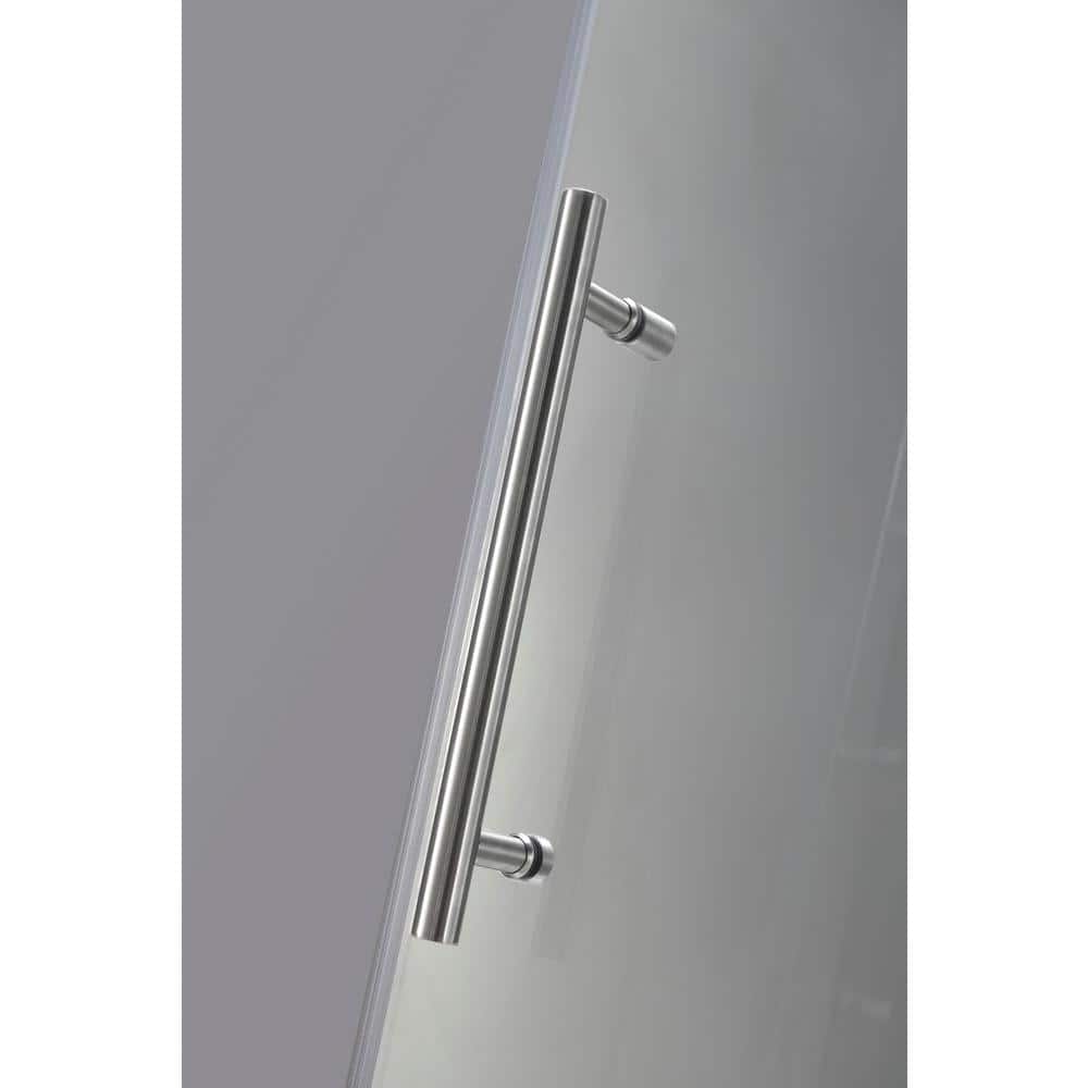 Langham 60" x 35" Clear Tempered Glass Frameless Shower Enclosure