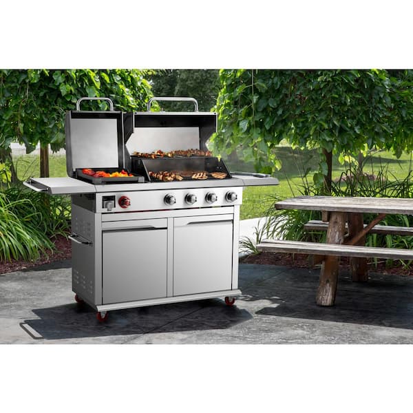 Dyna Glo 4 Burner Propane Gas Grill In, Outdoor Griddle Grill Sam S Club